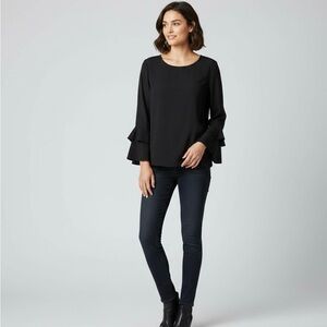 Elegant Black Women's Top